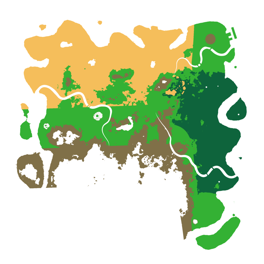 Biome Rust Map: Procedural Map, Size: 4500, Seed: 1415873157