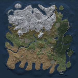 Thumbnail Rust Map: Procedural Map, Size: 4250, Seed: 1785020316, 19 Monuments