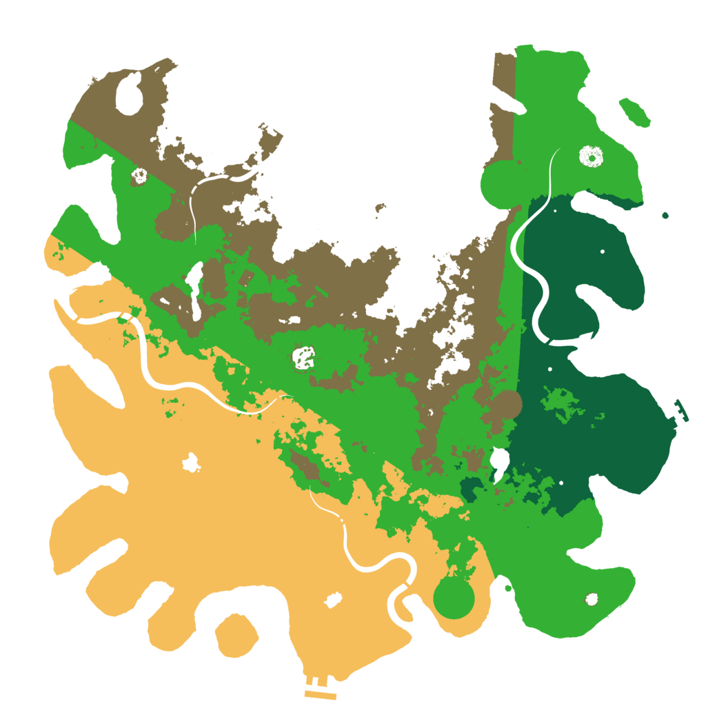 Biome Rust Map: Procedural Map, Size: 4500, Seed: 1346690934