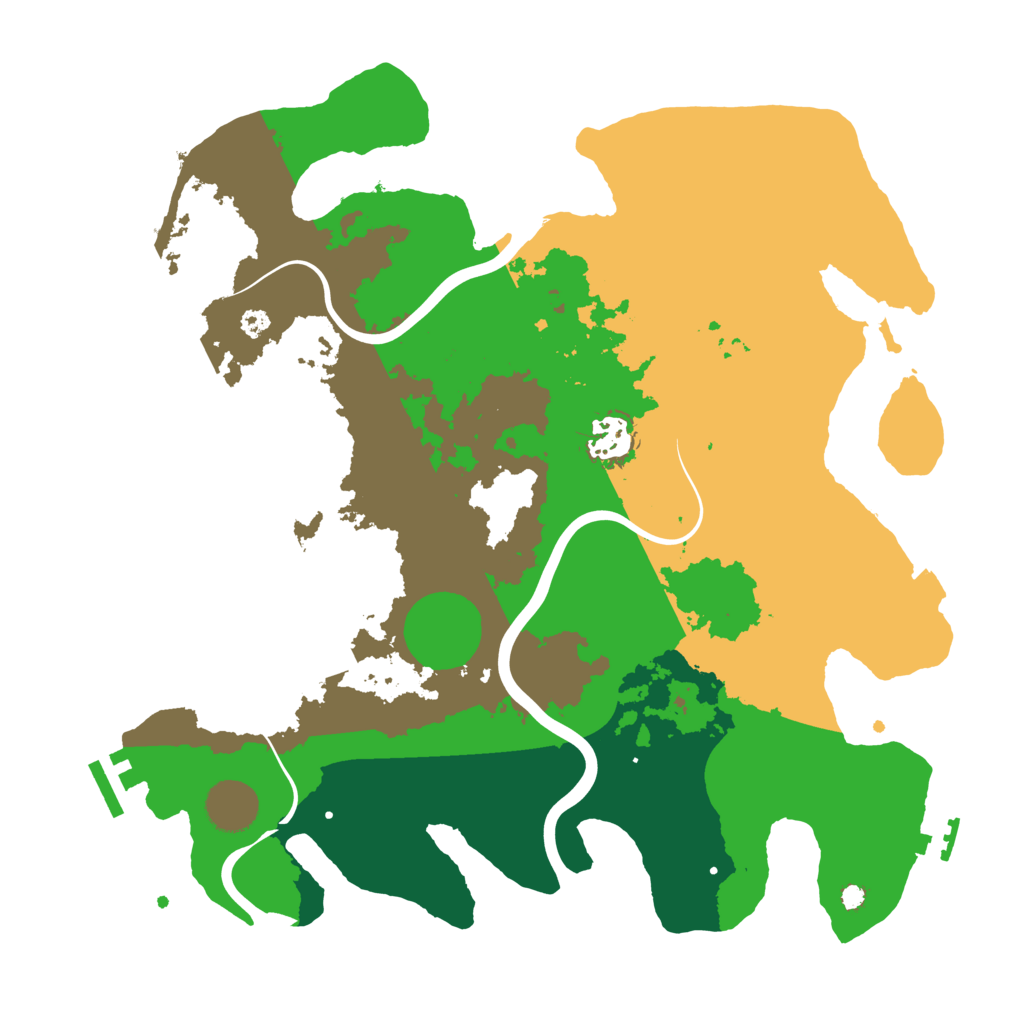 Biome Rust Map: Procedural Map, Size: 3500, Seed: 2141820974