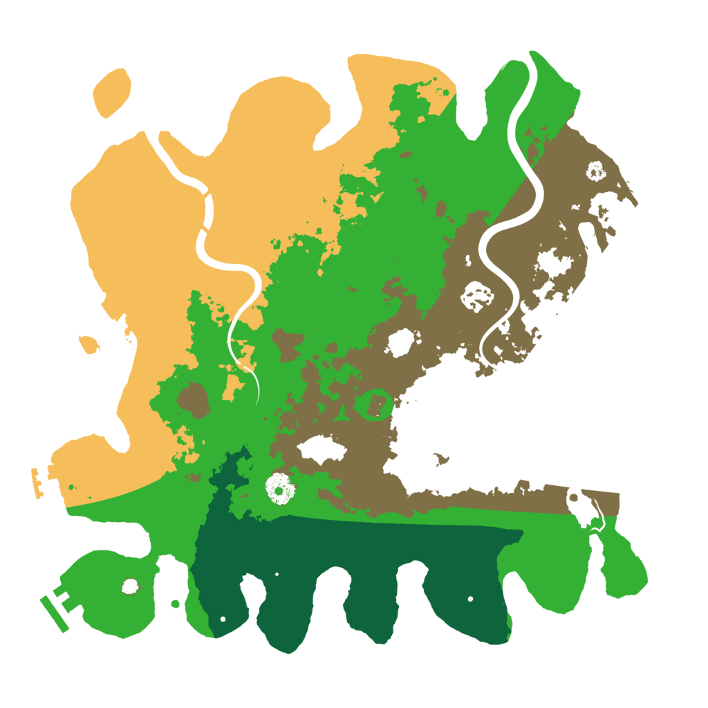 Biome Rust Map: Procedural Map, Size: 3500, Seed: 1831805270