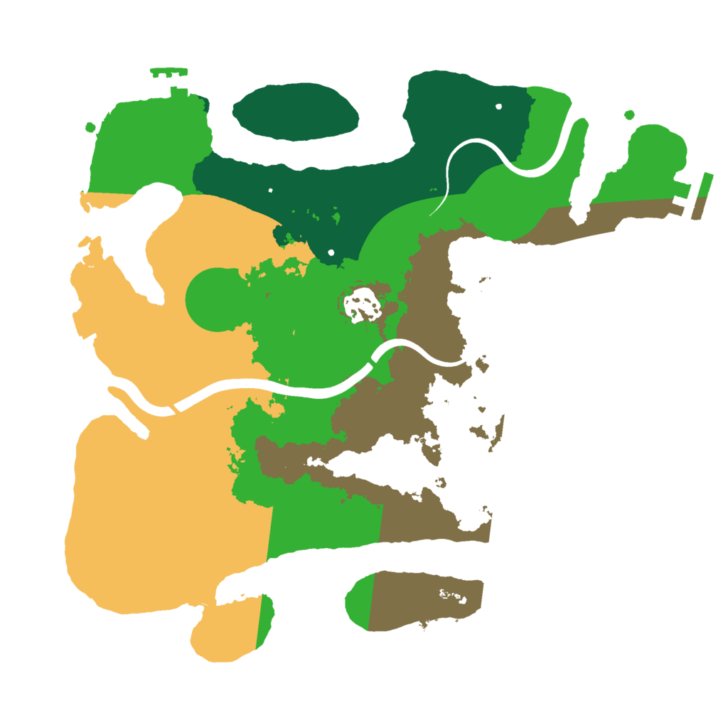 Biome Rust Map: Procedural Map, Size: 3000, Seed: 6370984