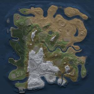 Thumbnail Rust Map: Procedural Map, Size: 3750, Seed: 956458658, 19 Monuments