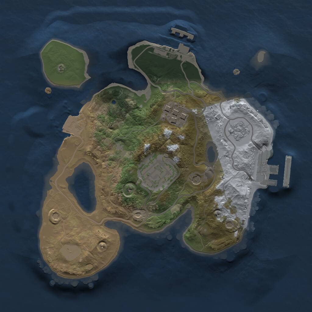 Rust Map: Procedural Map, Size: 2000, Seed: 1604075054, 9 Monuments
