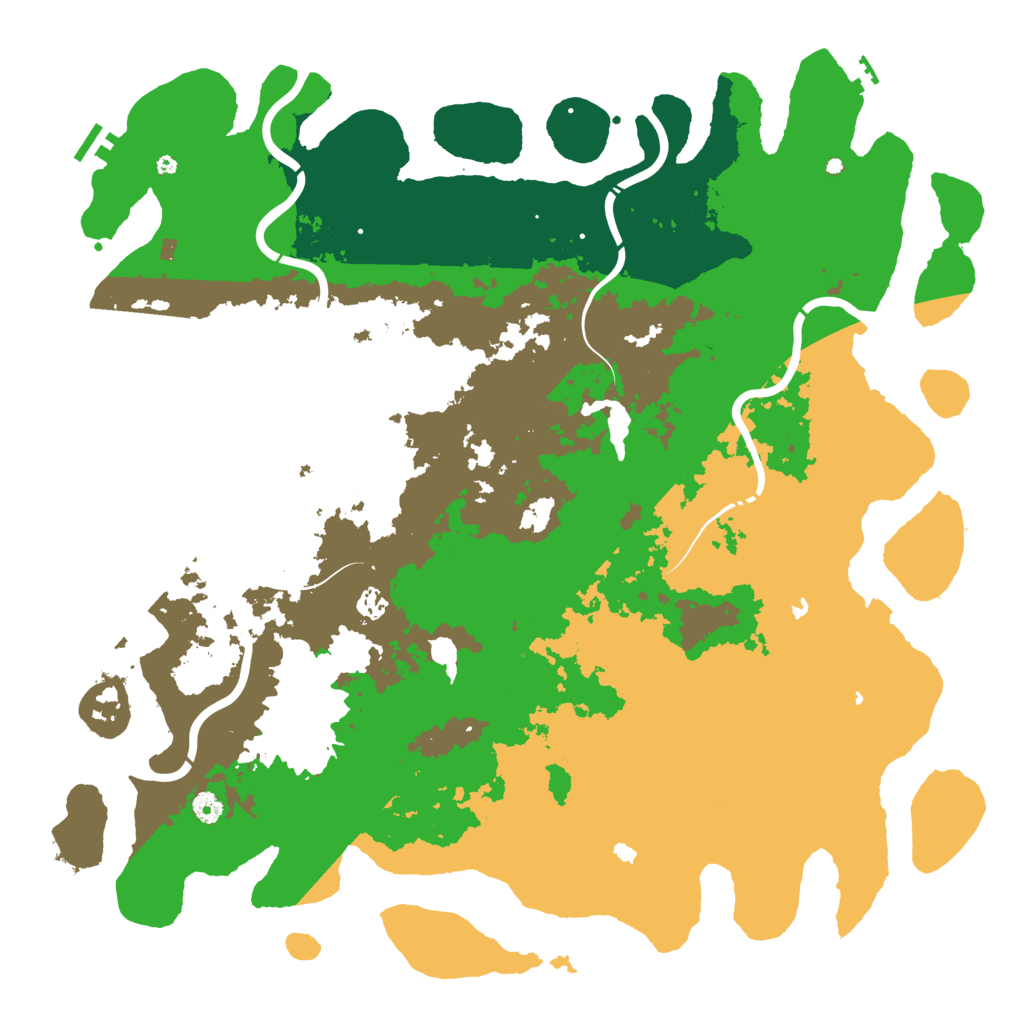 Biome Rust Map: Procedural Map, Size: 5000, Seed: 1413580