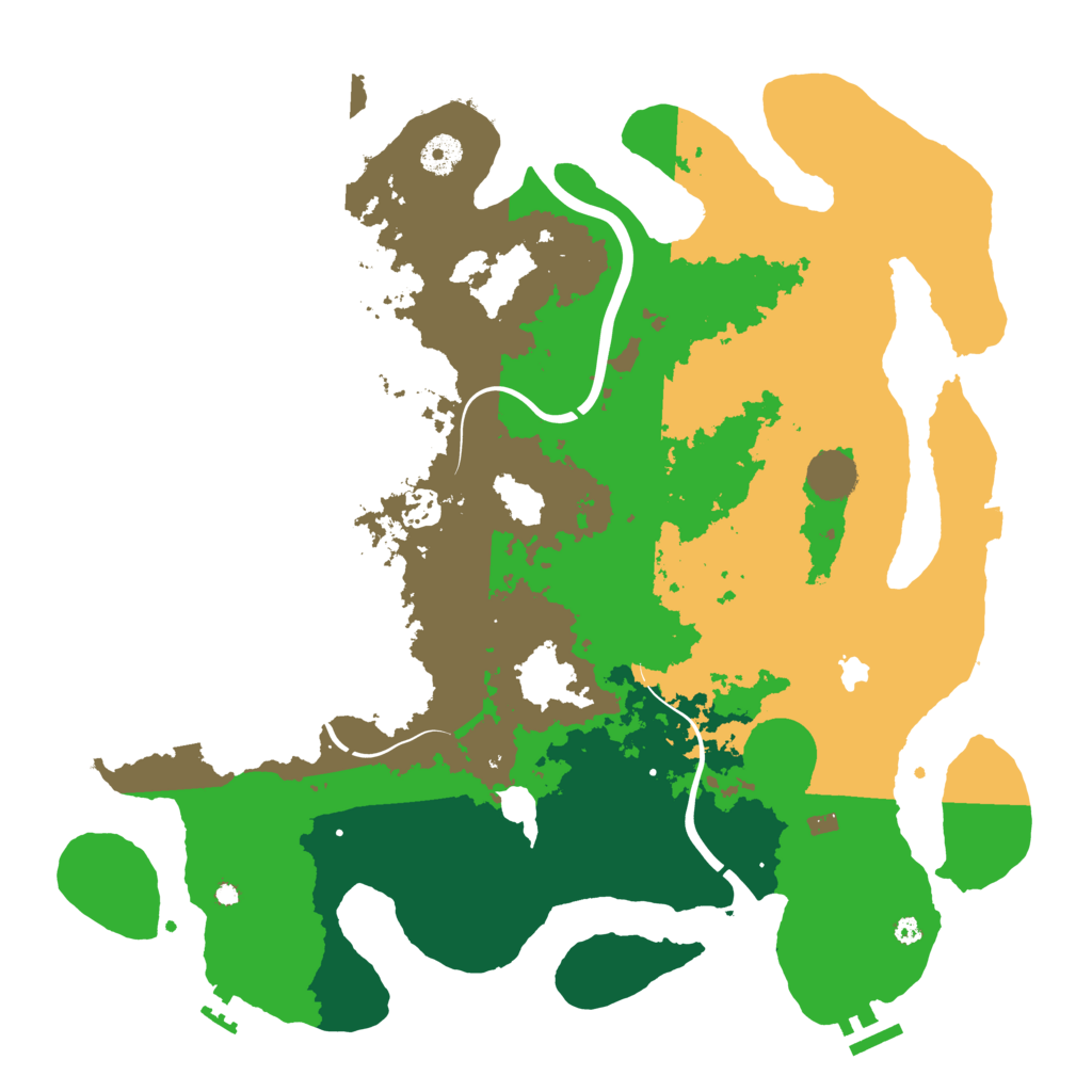 Biome Rust Map: Procedural Map, Size: 4000, Seed: 1832837601