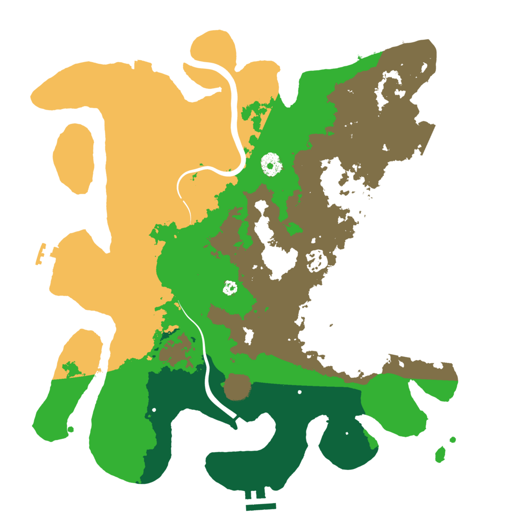 Biome Rust Map: Procedural Map, Size: 3500, Seed: 1862081922
