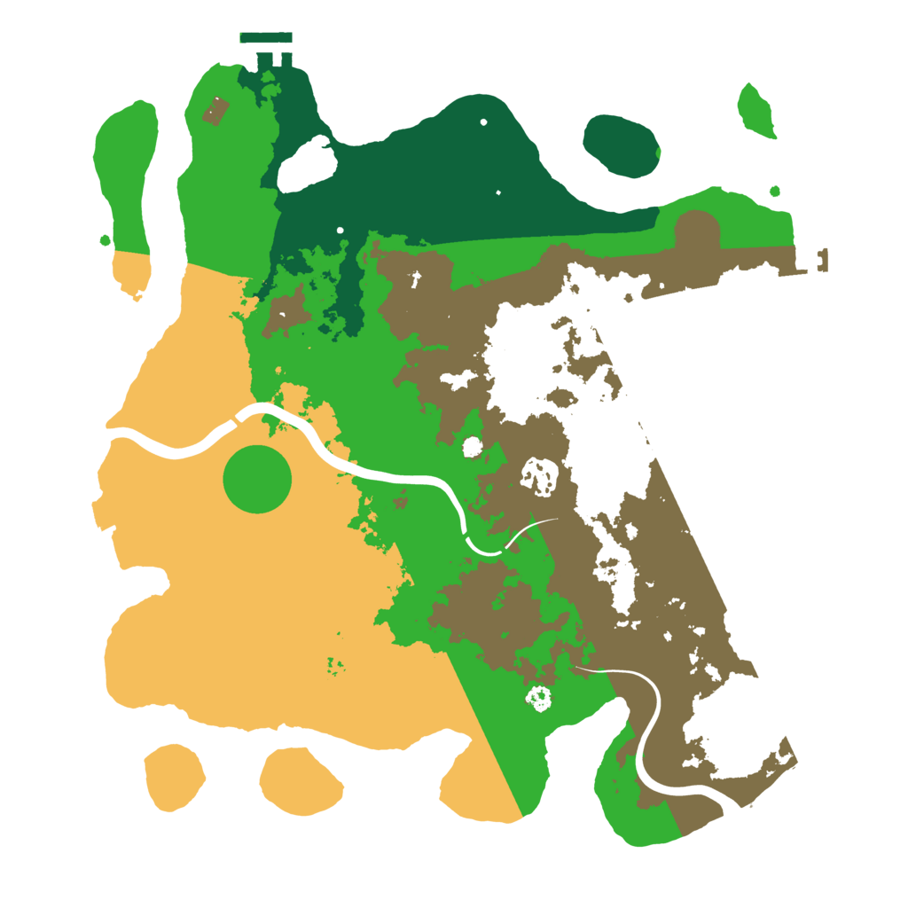 Biome Rust Map: Procedural Map, Size: 3500, Seed: 1363681951