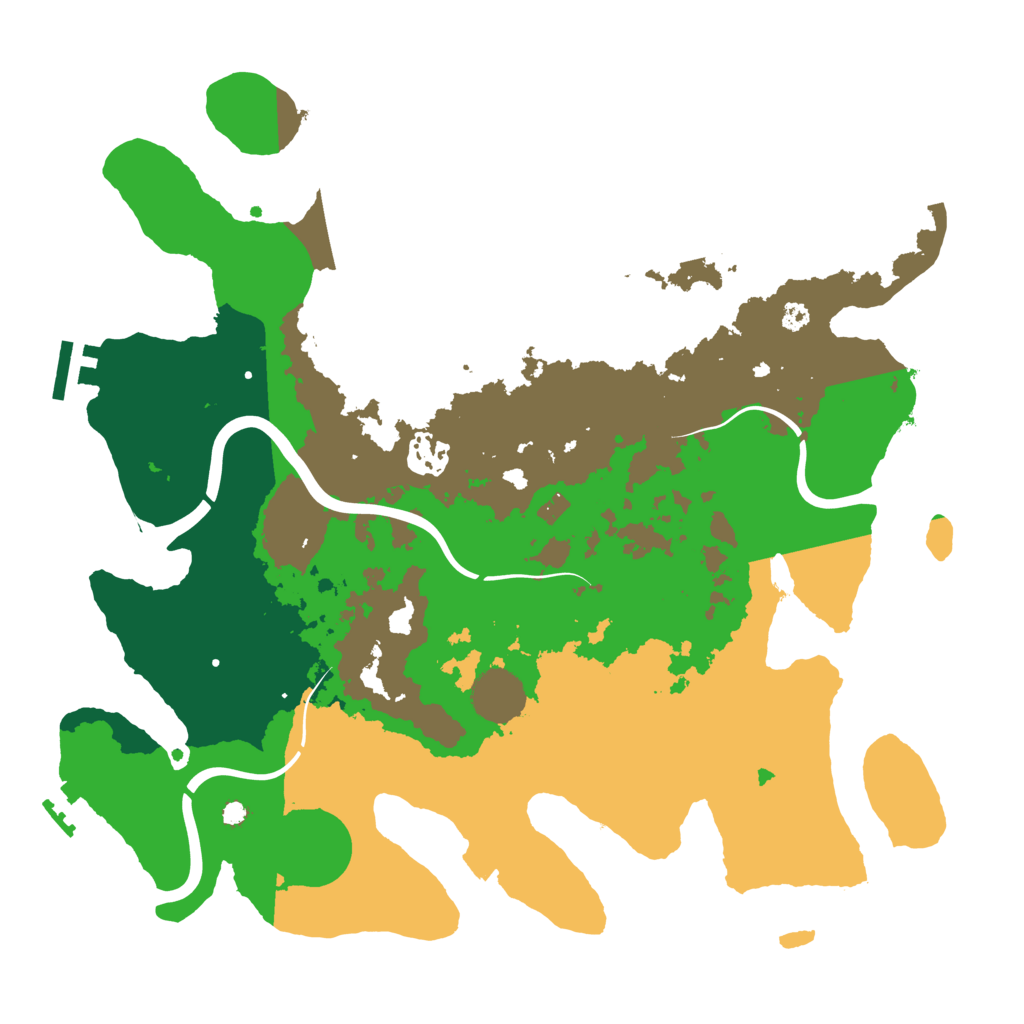 Biome Rust Map: Procedural Map, Size: 3500, Seed: 236923475