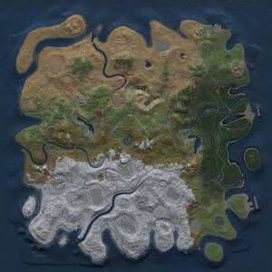 Thumbnail Rust Map: Procedural Map, Size: 4500, Seed: 2000244314, 16 Monuments