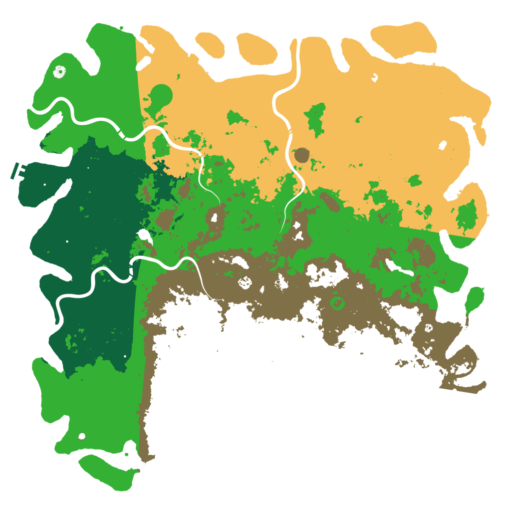 Biome Rust Map: Procedural Map, Size: 6000, Seed: 1254272644