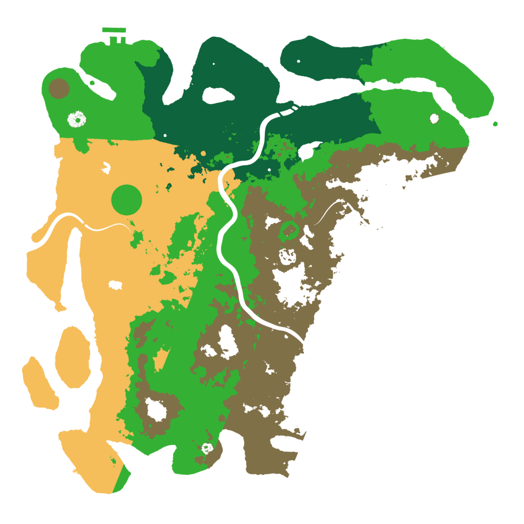Biome Rust Map: Procedural Map, Size: 4500, Seed: 83146252