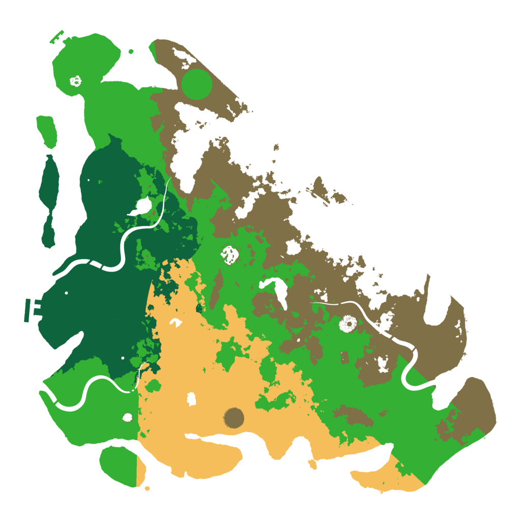Biome Rust Map: Procedural Map, Size: 4500, Seed: 242033091