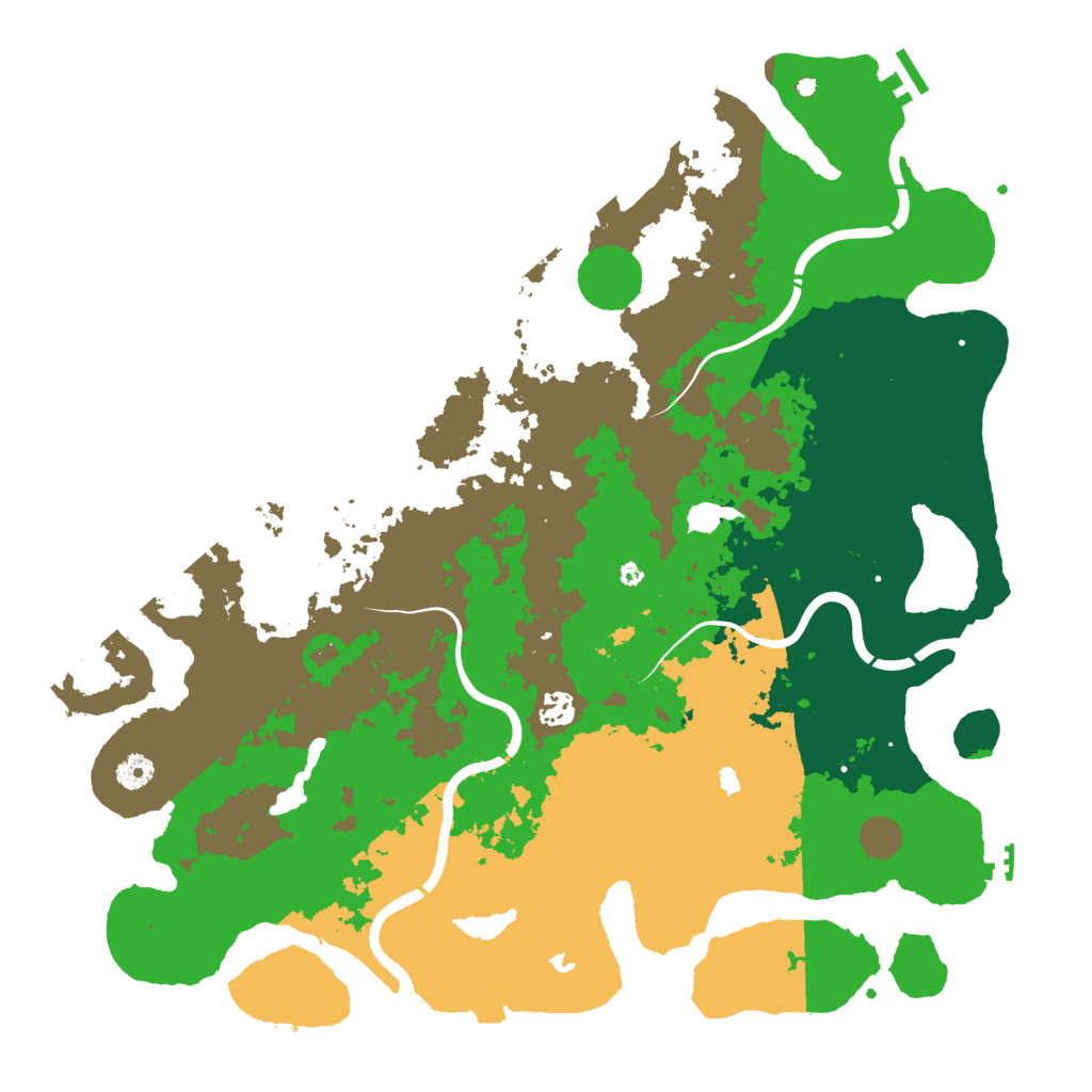 Biome Rust Map: Procedural Map, Size: 4500, Seed: 705372729