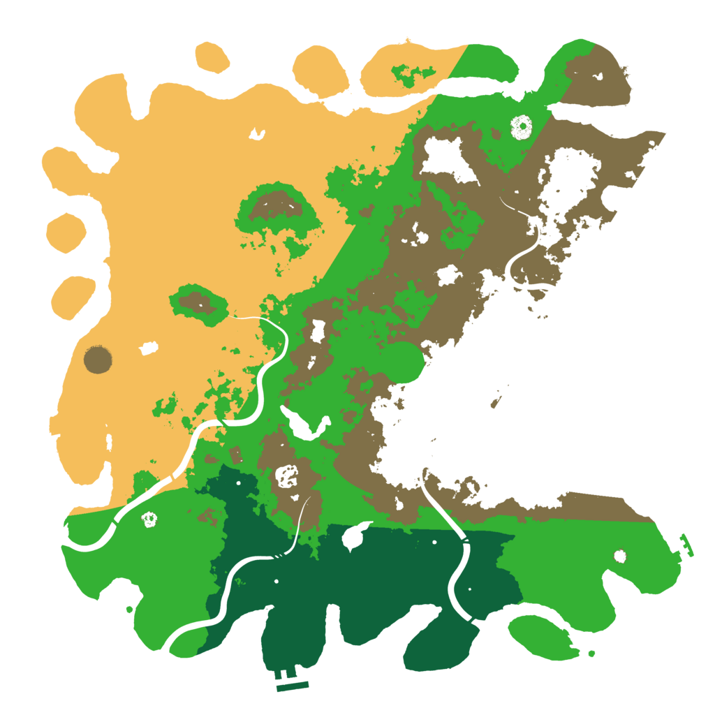 Biome Rust Map: Procedural Map, Size: 4500, Seed: 298
