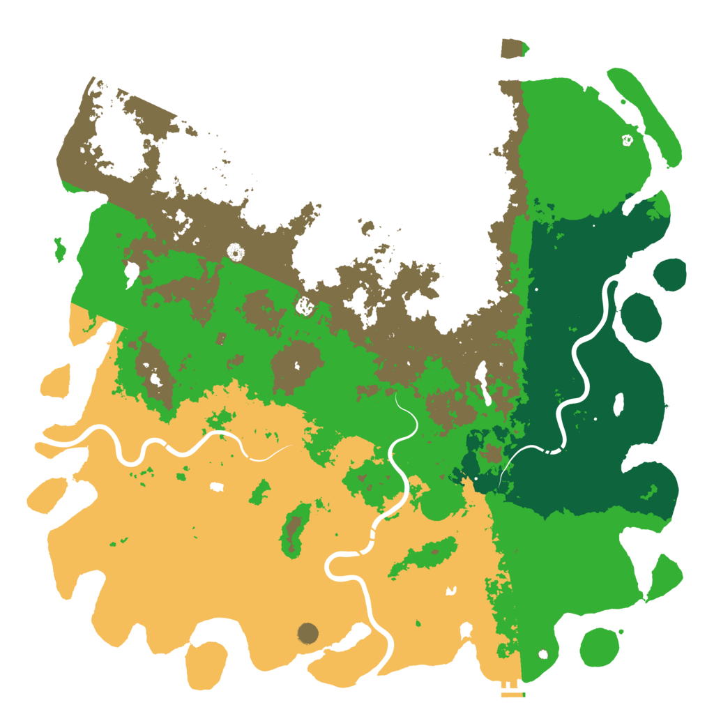 Biome Rust Map: Procedural Map, Size: 6000, Seed: 725730864