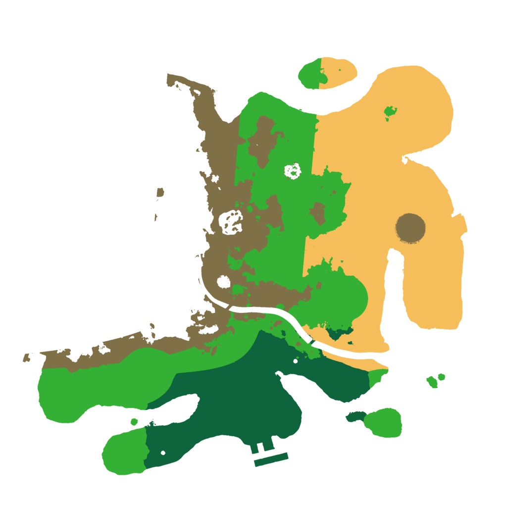 Biome Rust Map: Procedural Map, Size: 3000, Seed: 1220603468