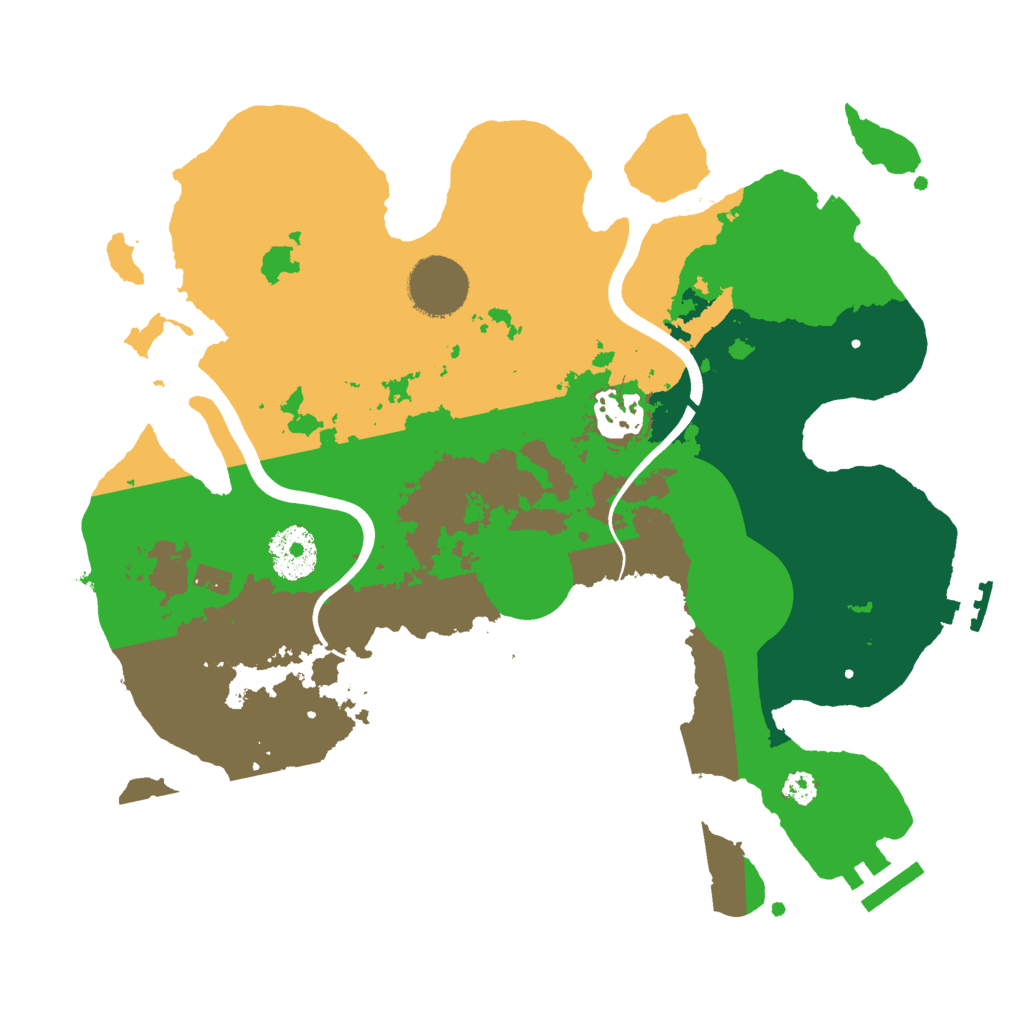 Biome Rust Map: Procedural Map, Size: 3000, Seed: 870034476