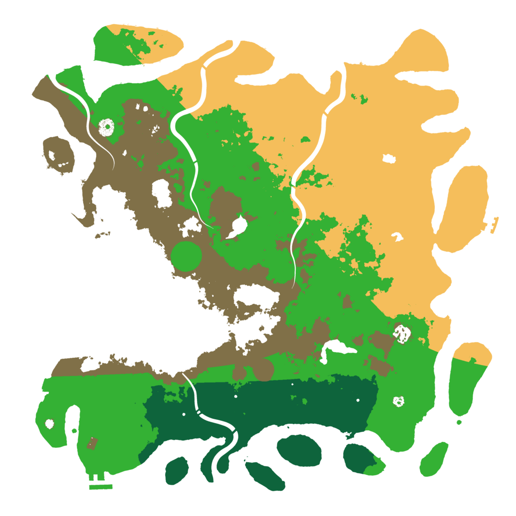 Biome Rust Map: Procedural Map, Size: 4500, Seed: 672823215
