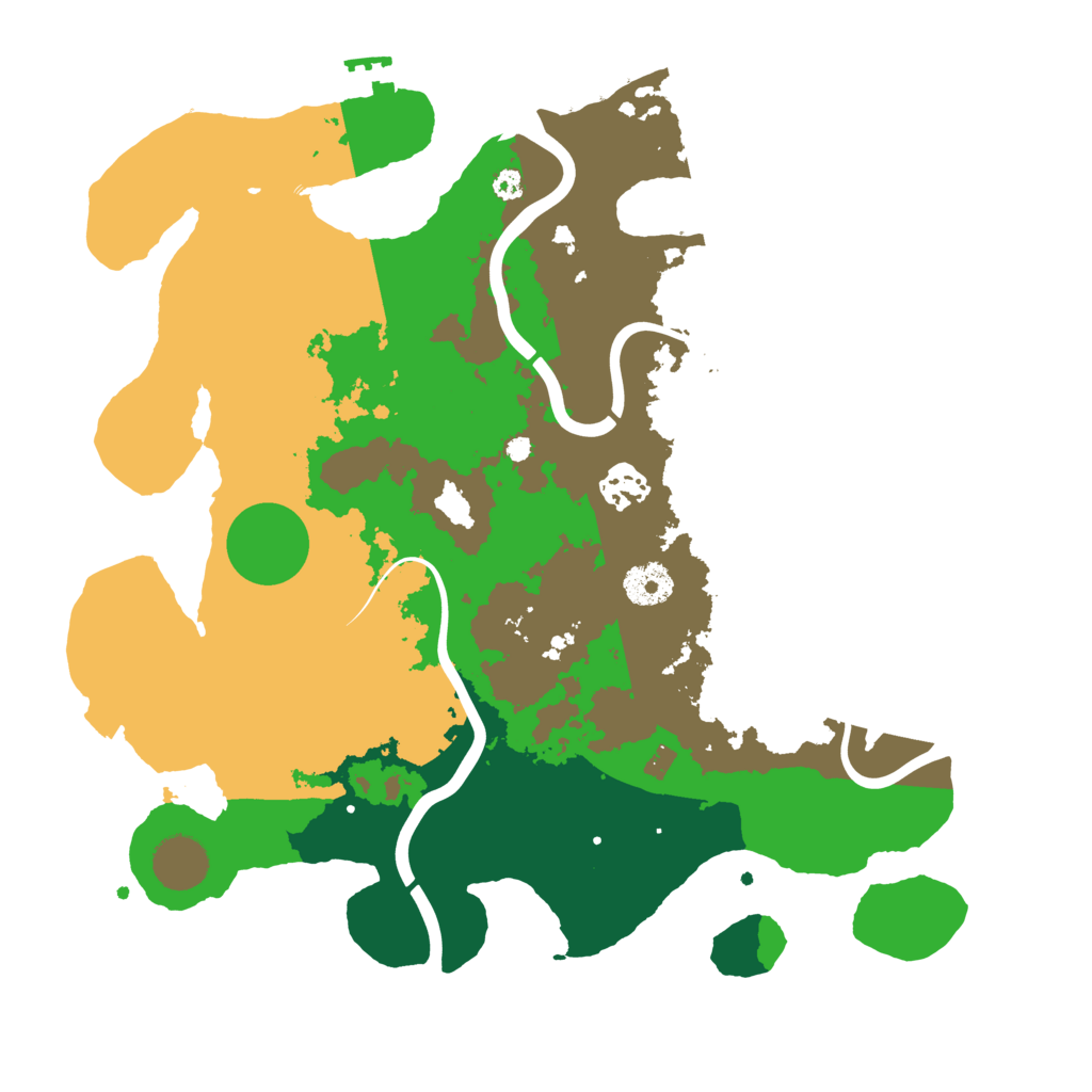 Biome Rust Map: Procedural Map, Size: 3500, Seed: 457359979