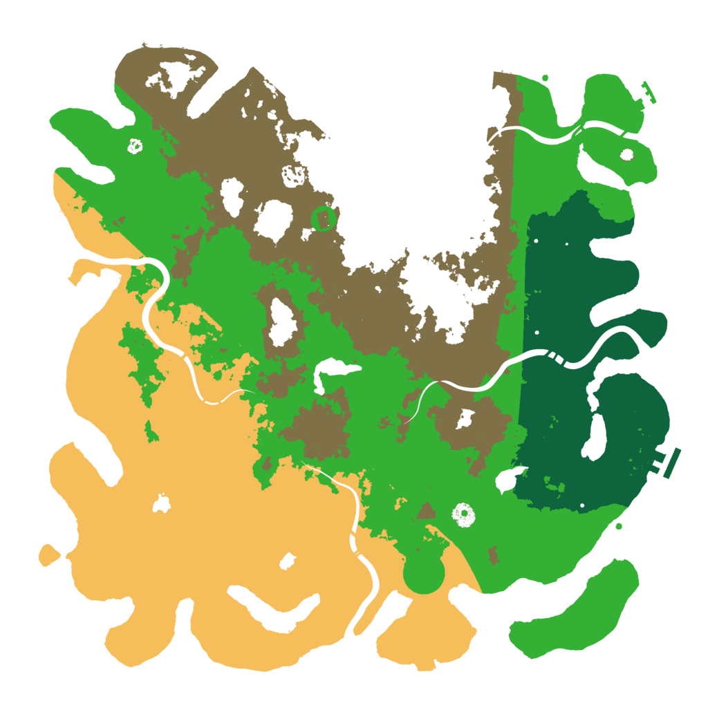 Biome Rust Map: Procedural Map, Size: 4500, Seed: 255276