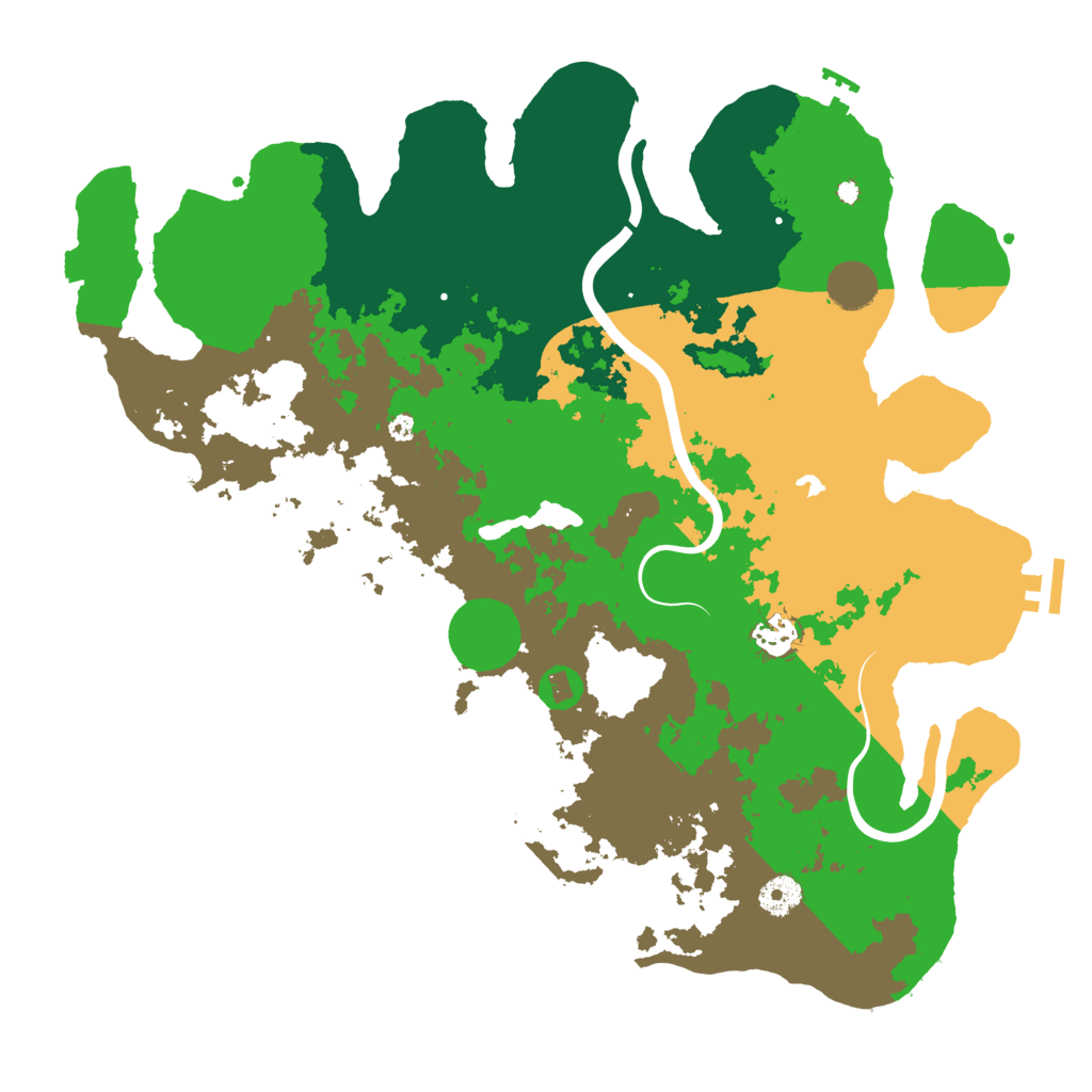 Biome Rust Map: Procedural Map, Size: 4000, Seed: 43829