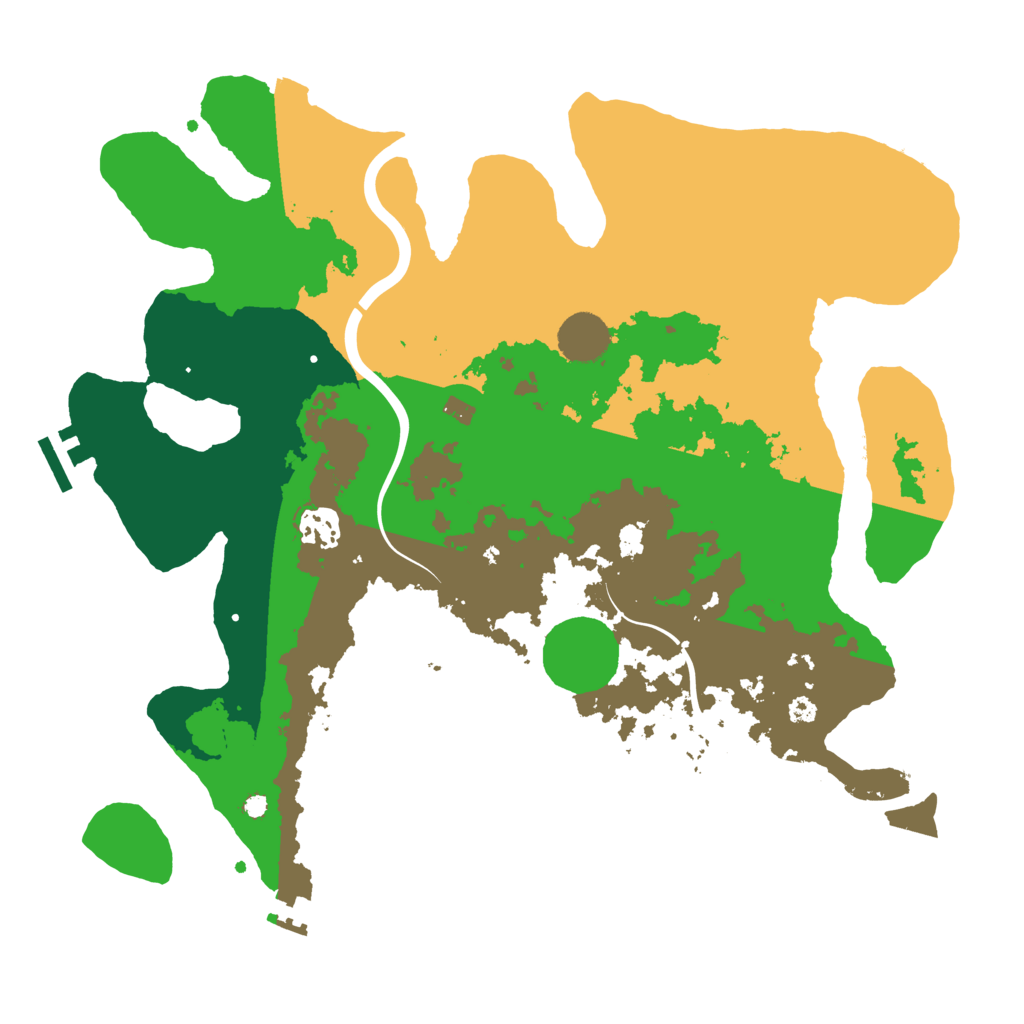 Biome Rust Map: Procedural Map, Size: 3600, Seed: 1408890098