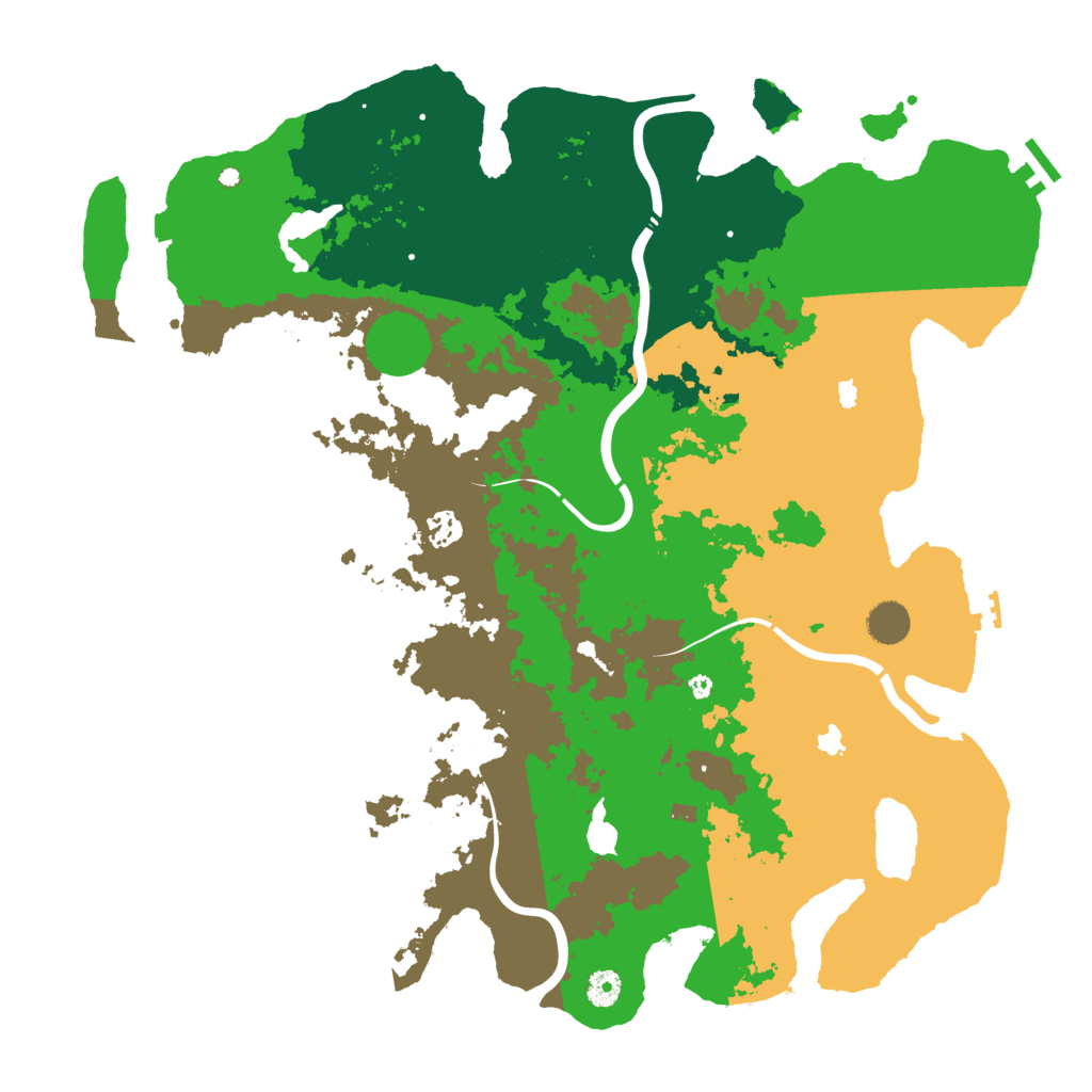 Biome Rust Map: Procedural Map, Size: 4500, Seed: 97751958