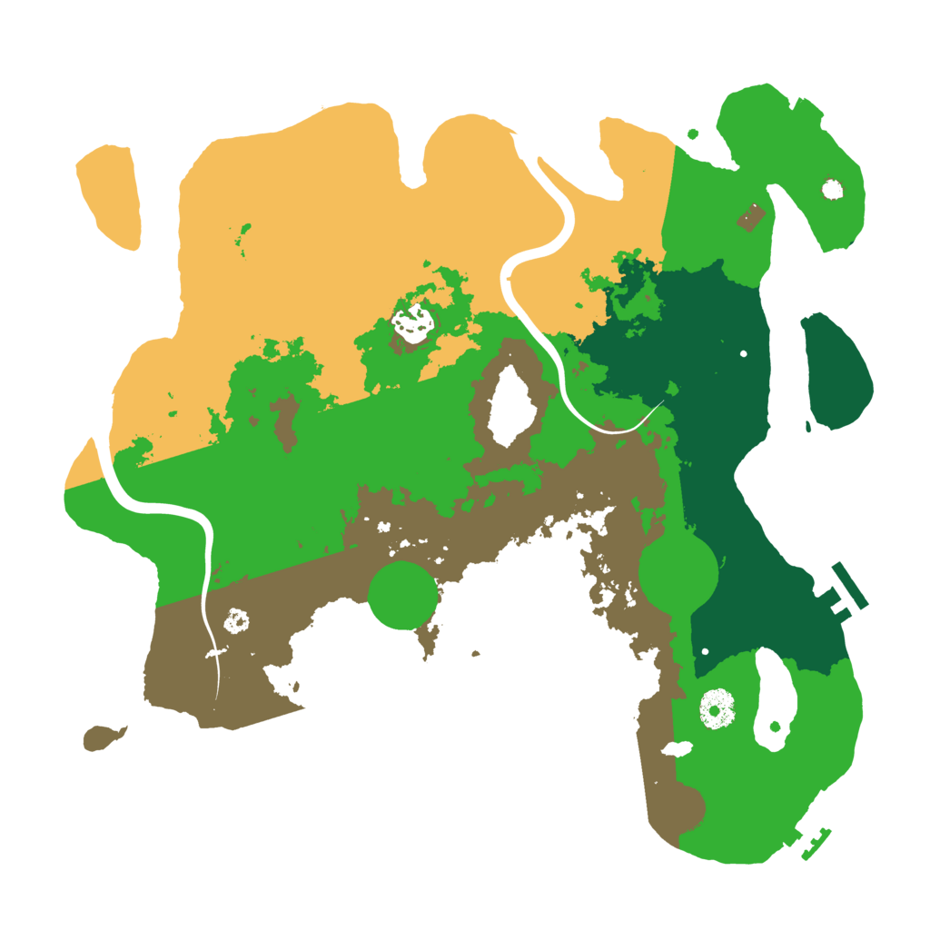 Biome Rust Map: Procedural Map, Size: 3600, Seed: 2134635368