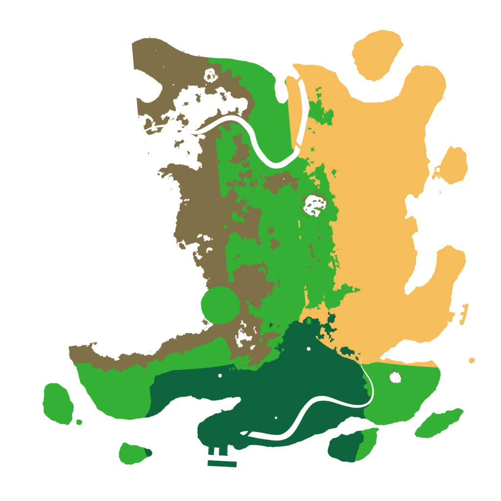Biome Rust Map: Procedural Map, Size: 3500, Seed: 1739973045