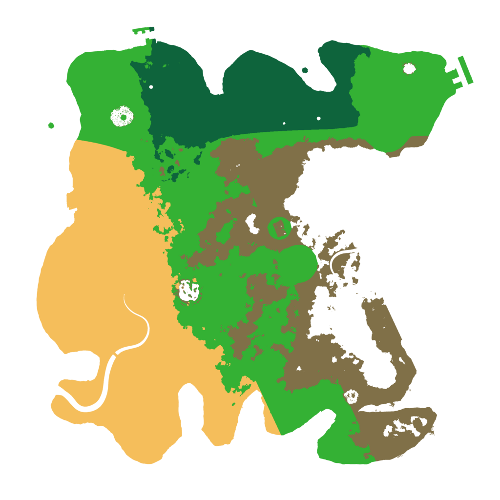 Biome Rust Map: Procedural Map, Size: 3500, Seed: 2041643701