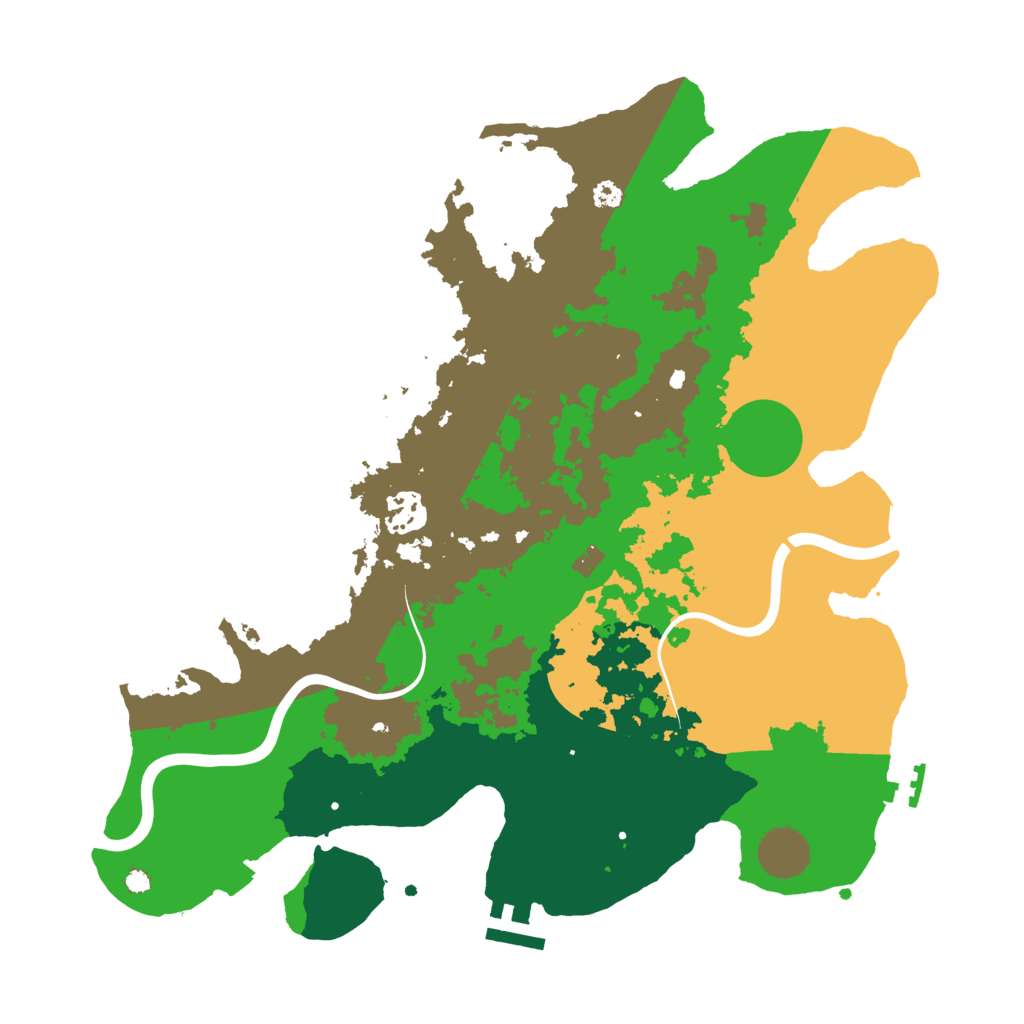 Biome Rust Map: Procedural Map, Size: 3500, Seed: 1201989092