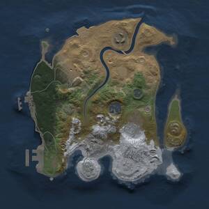Thumbnail Rust Map: Procedural Map, Size: 2500, Seed: 58667, 11 Monuments