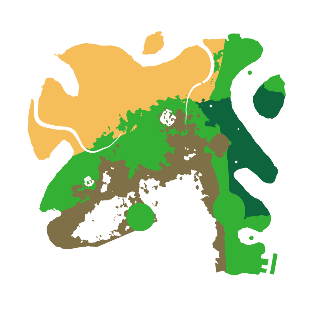 Biome Rust Map: Procedural Map, Size: 3000, Seed: 2064761174