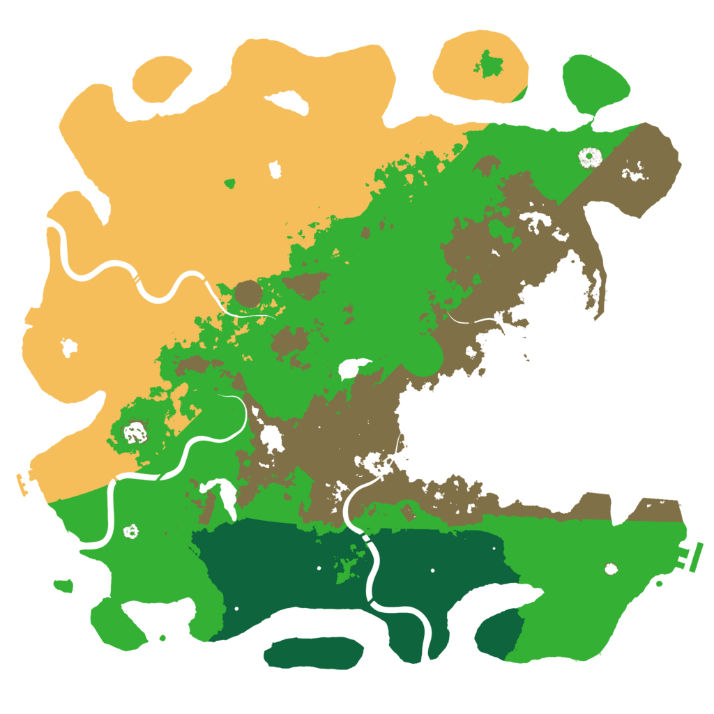 Biome Rust Map: Procedural Map, Size: 4750, Seed: 668496