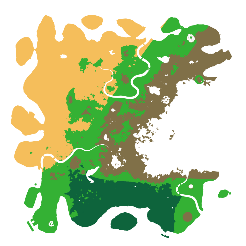 Biome Rust Map: Procedural Map, Size: 4500, Seed: 884974968
