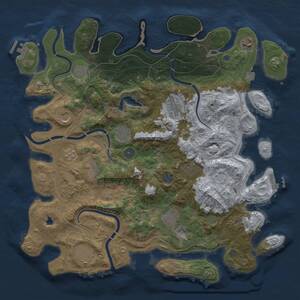 Thumbnail Rust Map: Procedural Map, Size: 4250, Seed: 1866946678, 19 Monuments