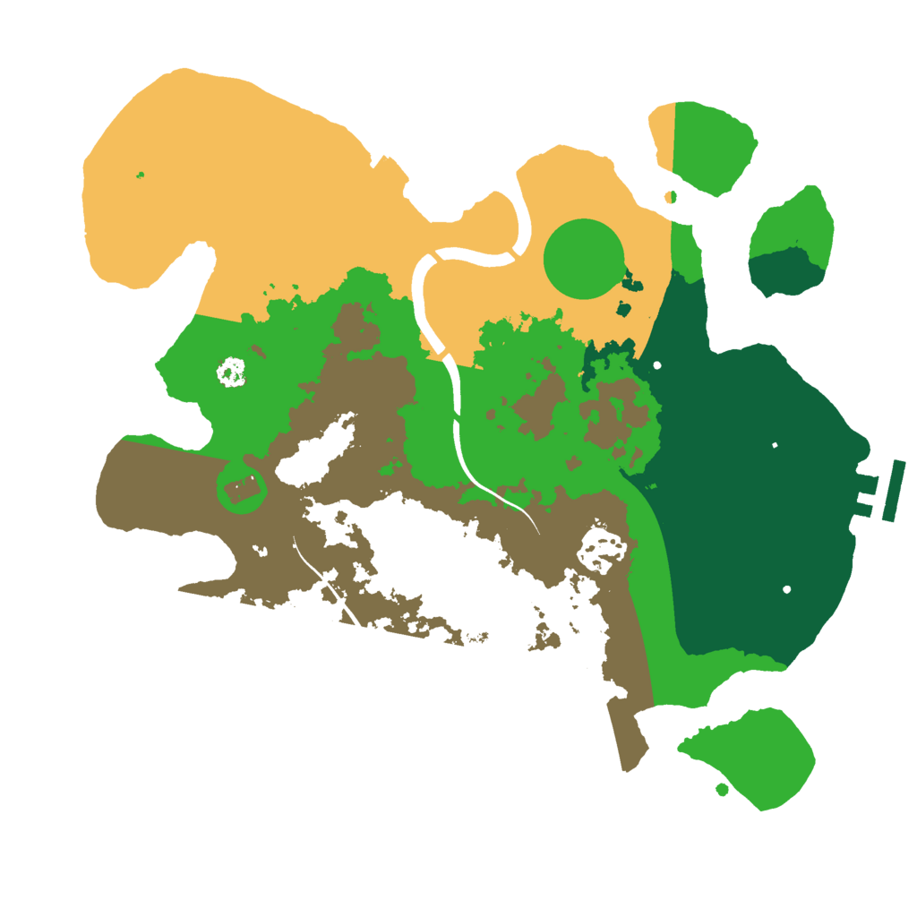Biome Rust Map: Procedural Map, Size: 3000, Seed: 357383629