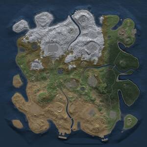 Thumbnail Rust Map: Procedural Map, Size: 3750, Seed: 220258270, 19 Monuments