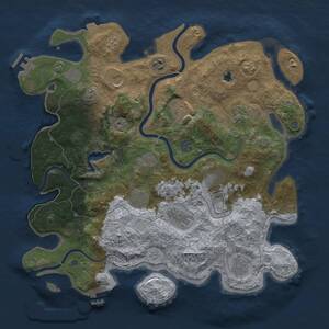 Thumbnail Rust Map: Procedural Map, Size: 4000, Seed: 807468120, 19 Monuments