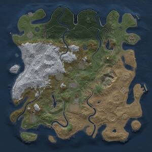 Thumbnail Rust Map: Procedural Map, Size: 4500, Seed: 1553665498, 19 Monuments