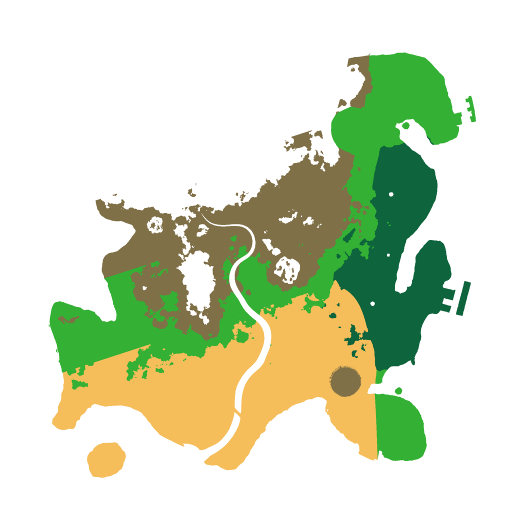 Biome Rust Map: Procedural Map, Size: 3000, Seed: 20261001