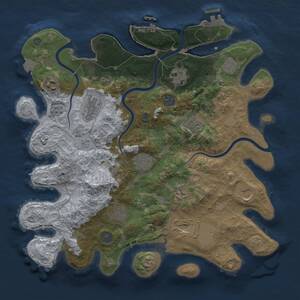 Thumbnail Rust Map: Procedural Map, Size: 3750, Seed: 1789659566, 19 Monuments