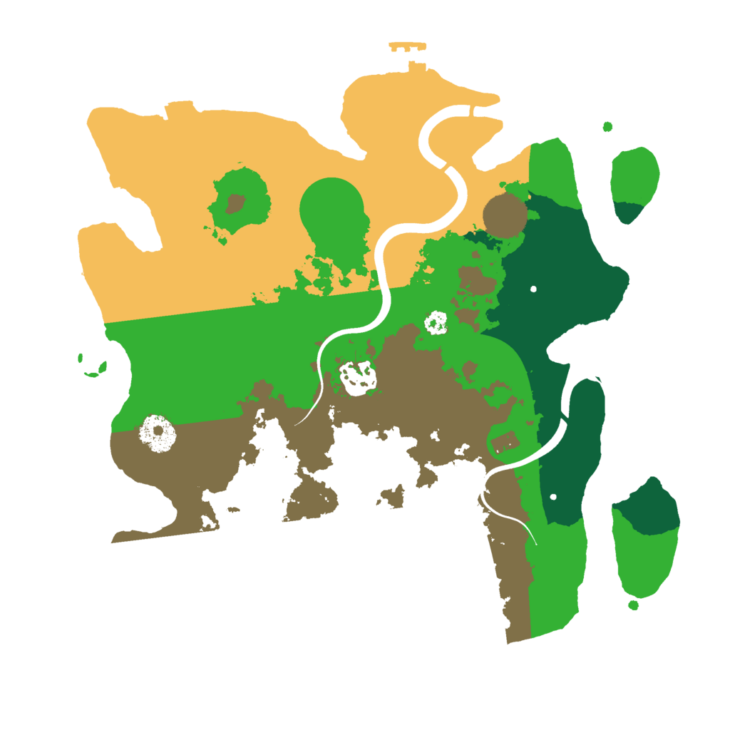 Biome Rust Map: Procedural Map, Size: 3000, Seed: 35252