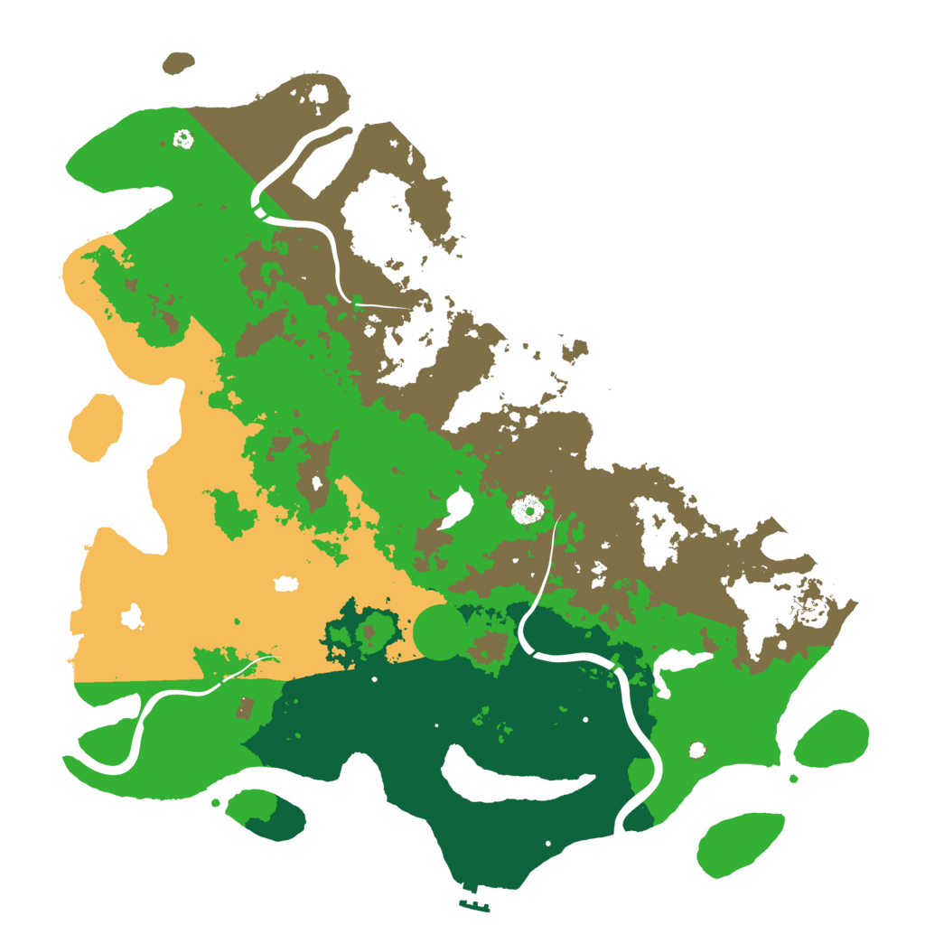 Biome Rust Map: Procedural Map, Size: 4500, Seed: 69680451