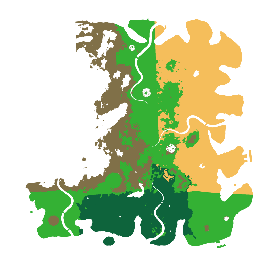 Biome Rust Map: Procedural Map, Size: 4500, Seed: 69568552
