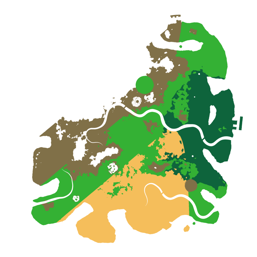 Biome Rust Map: Procedural Map, Size: 3800, Seed: 526620780
