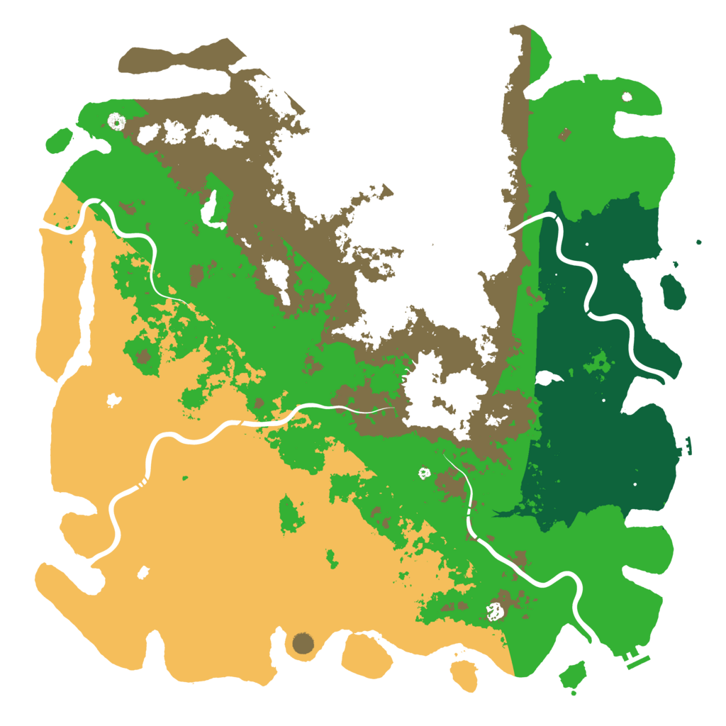 Biome Rust Map: Procedural Map, Size: 6000, Seed: 4756784