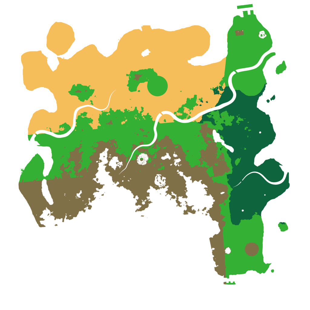 Biome Rust Map: Procedural Map, Size: 4000, Seed: 499788