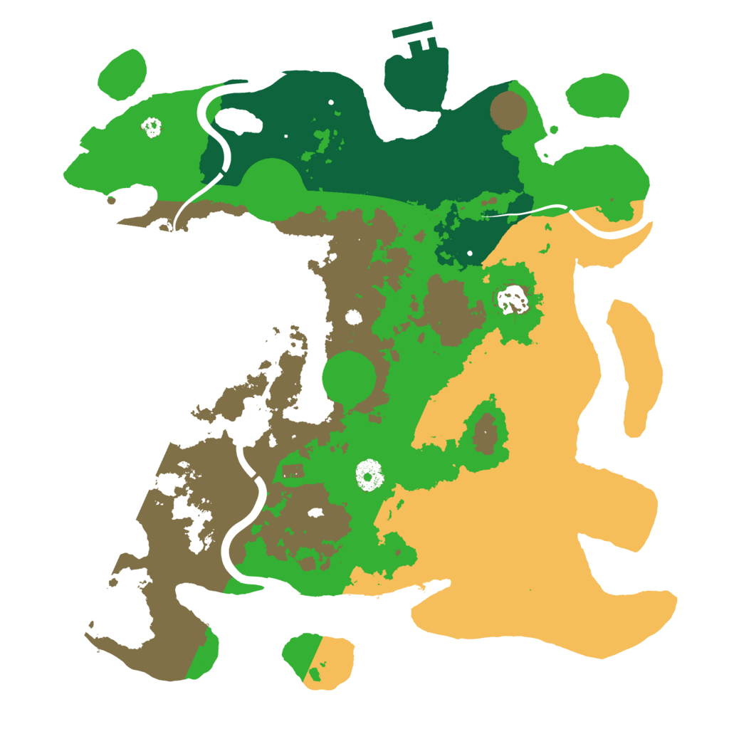 Biome Rust Map: Procedural Map, Size: 3600, Seed: 2116074442